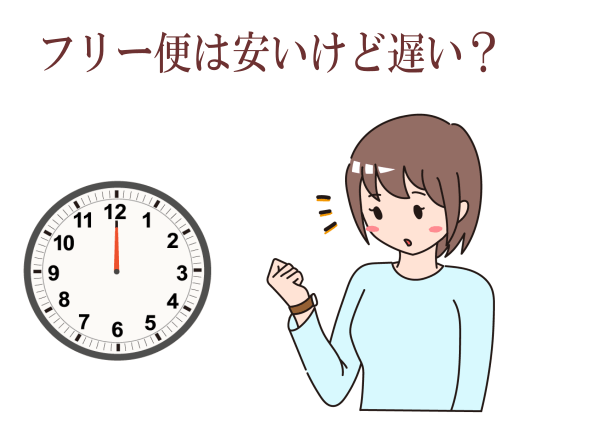 引越しフリー便は安いけど遅い？